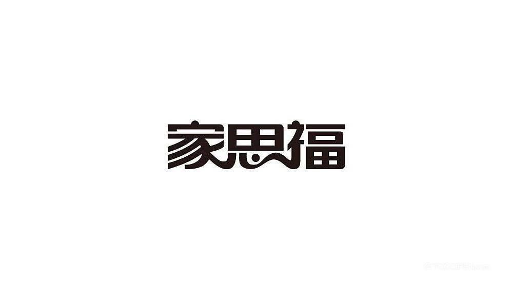 花色男女中文字体LOGO标志设计欣赏-05