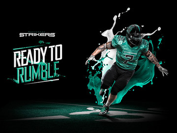 Strikers橄榄球比赛竞技海报作品欣赏