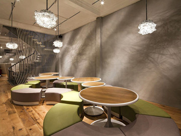 现代风格茶餐厅装修设计作品图片