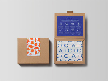 韩国现代几何抽象巧克力包装设计欣赏