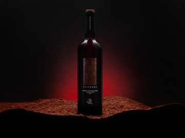 精品红土地红葡萄酒酒瓶包装设计欣赏