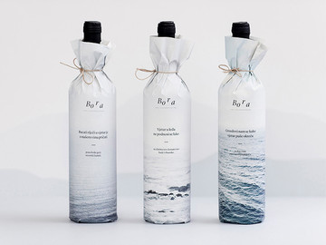 海洋元素酒外包装设计欣赏