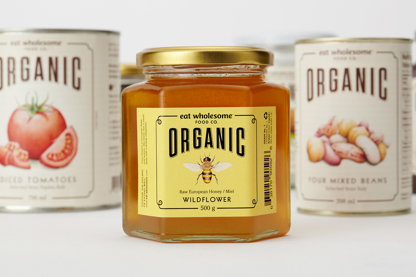 国外美式果酱蜂蜜设计品牌包装作品图片-03