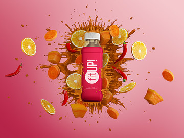 创意水果鲜榨果汁饮品海报设计欣赏