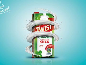 Twist牛奶海报设计作品欣赏