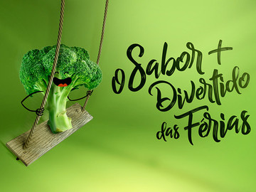 创意可爱蔬菜果汁海报设计作品欣赏