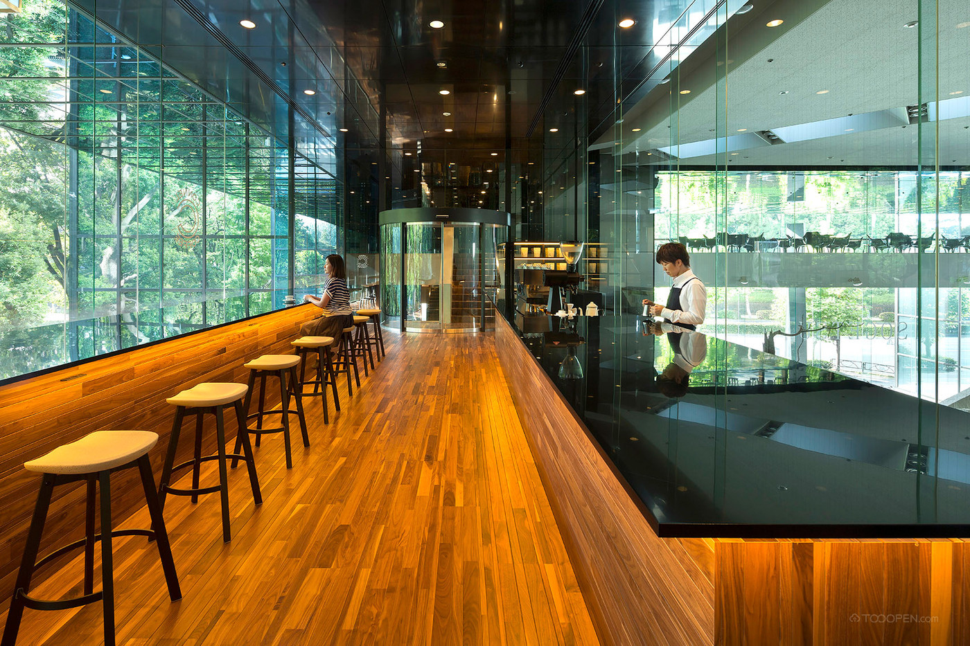 现代简约风格玻璃屋咖啡店装修设计图片欣赏-20
