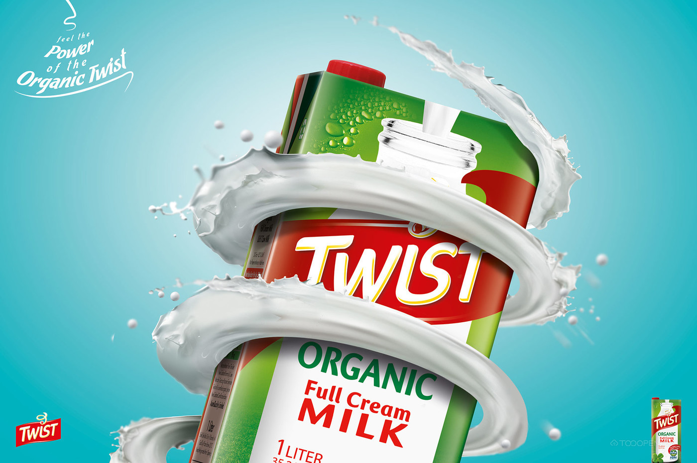 Twist牛奶海报设计作品欣赏-01