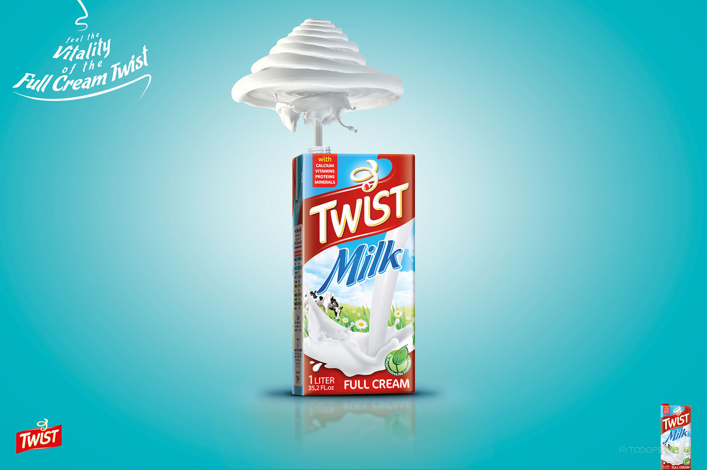Twist牛奶海报设计作品欣赏-04
