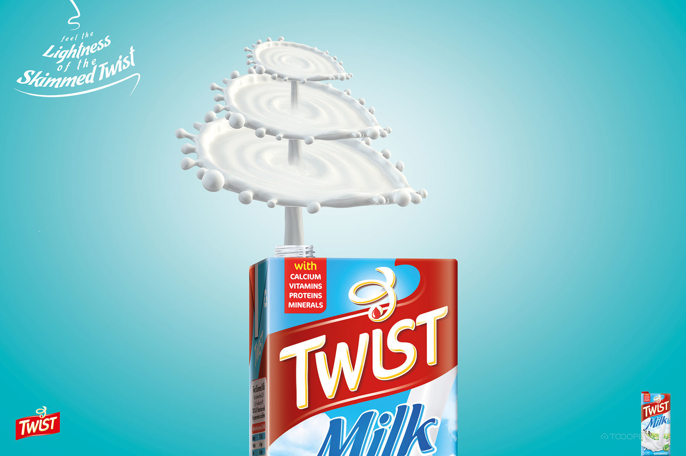 Twist牛奶海报设计作品欣赏-05