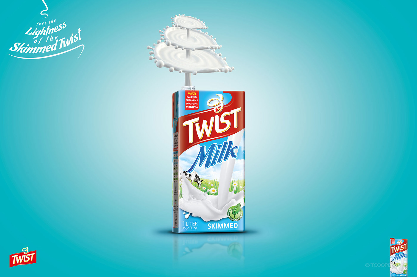 Twist牛奶海报设计作品欣赏-06