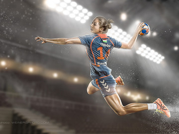 女子手球运动品牌广告海报设计欣赏