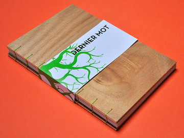 DERNIER MOT木质封面画册设计欣赏