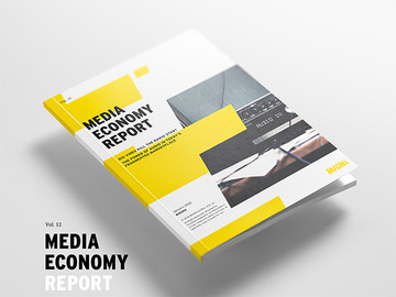 新型媒体经济报告期刊画册设计欣赏