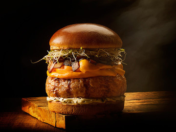 西餐巨无霸汉堡美食摄影图片欣赏