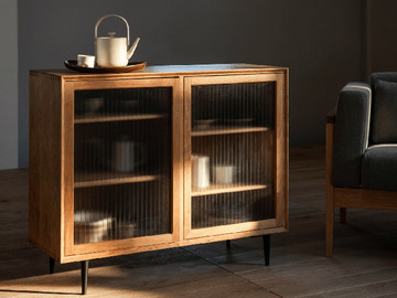 国外北欧时尚实木边柜家具设计图片