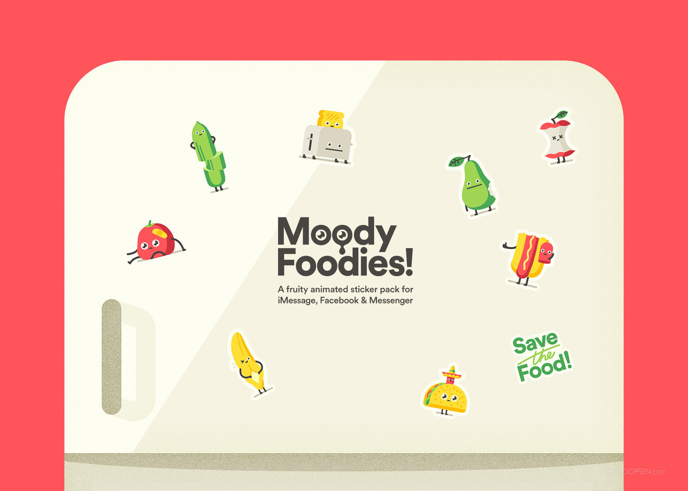 Moody Foodies吉祥物设计欣赏-01