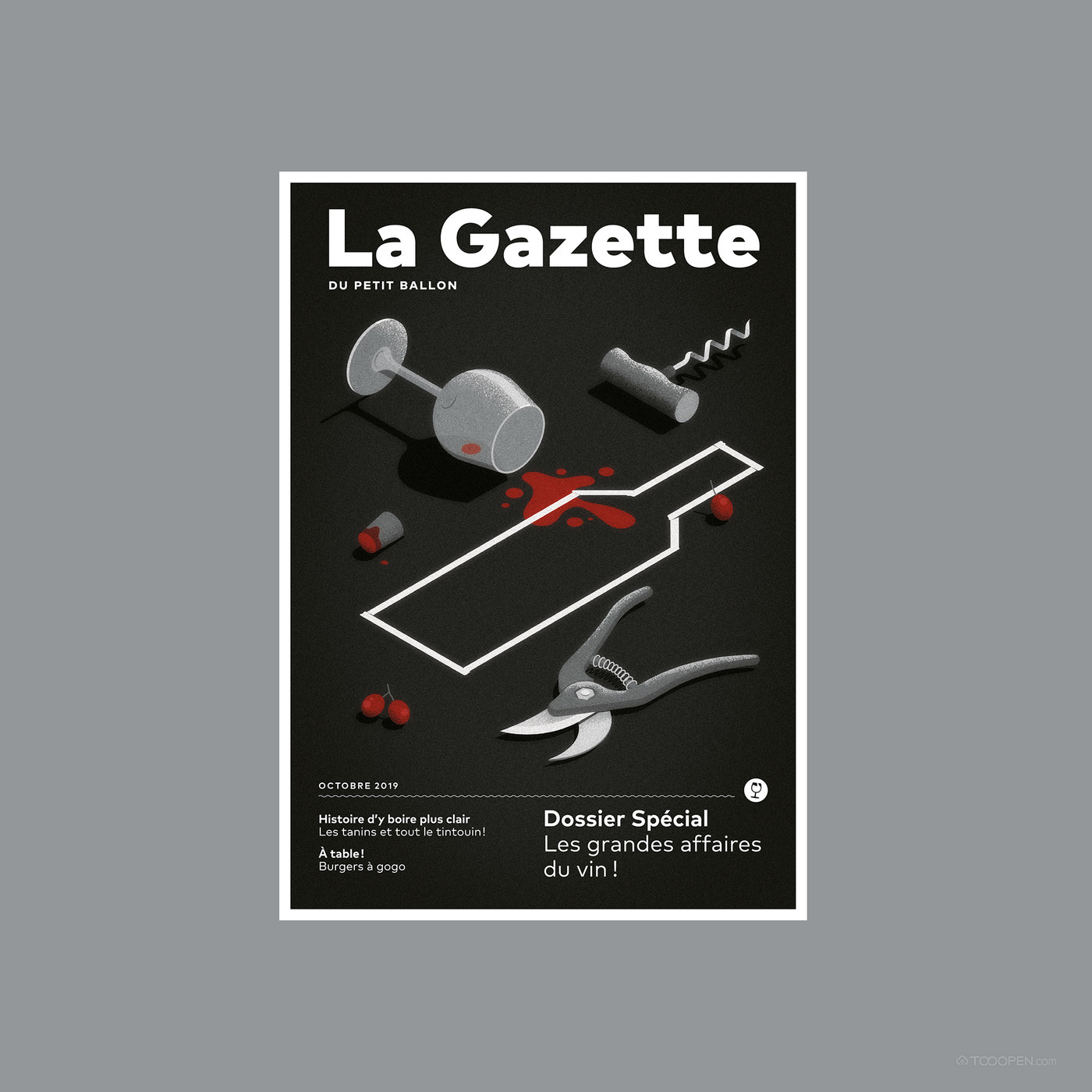 La Gazette葡萄酒月刊封面海报设计欣赏-08