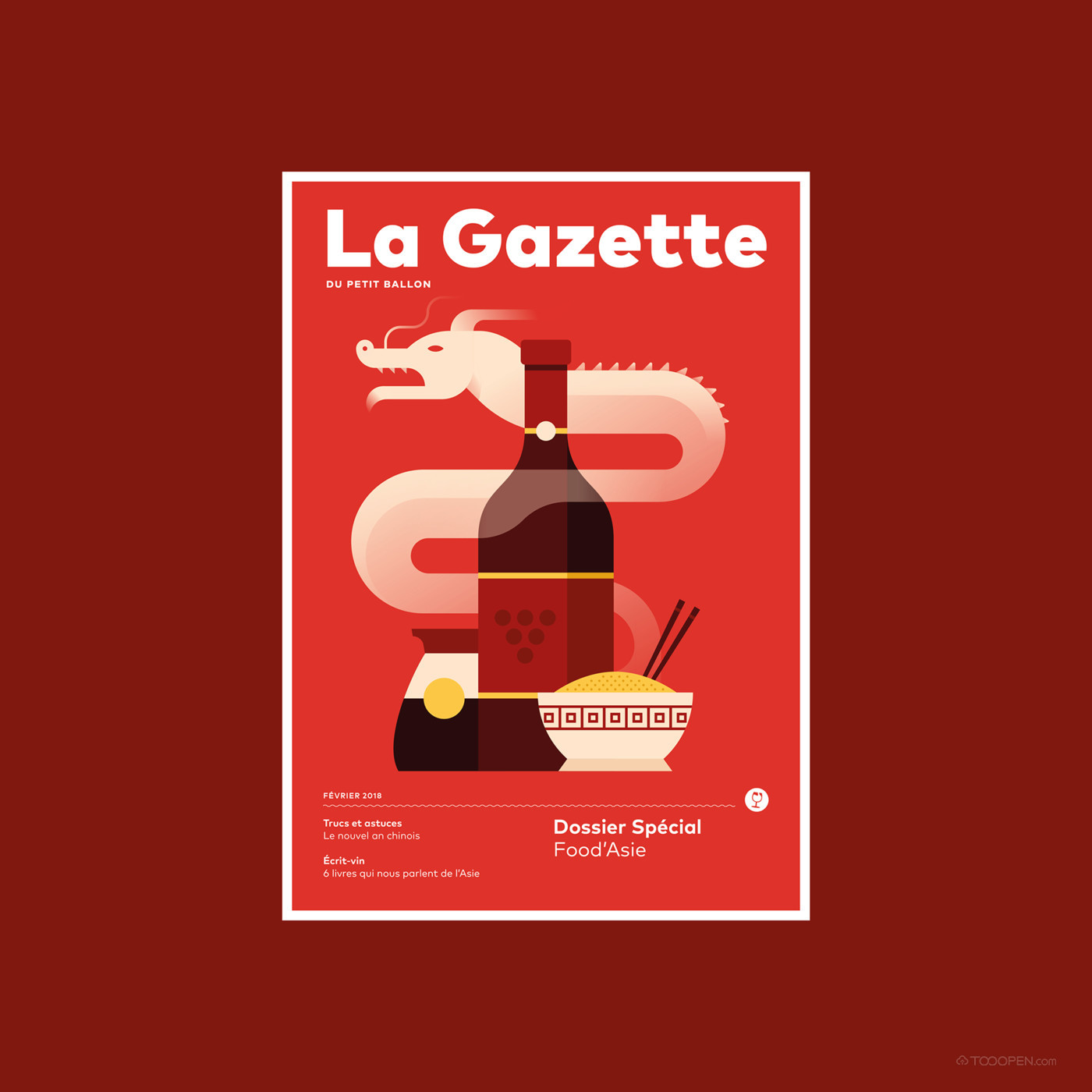 La Gazette葡萄酒月刊封面海报设计欣赏-12