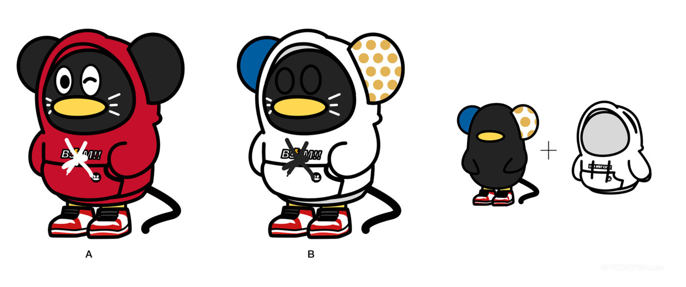 腾讯QQ企鹅玩偶玩具设计图片-06