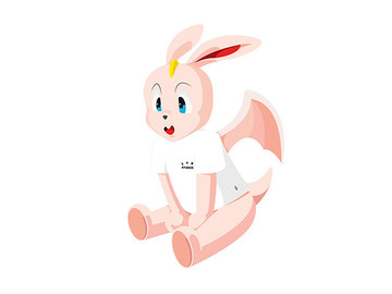 带翅膀的兔子吉祥物设计欣赏