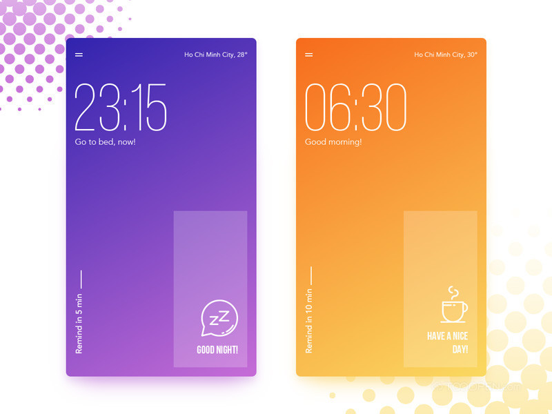 国外APP时钟界面设计作品欣赏12款-05