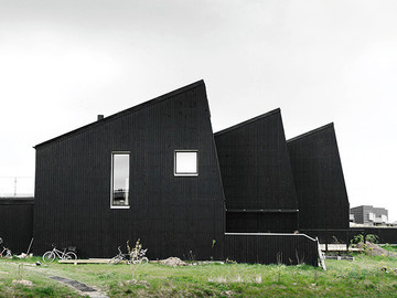 黑色不规则结构建筑设计作品