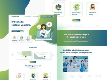 国外医院医疗健康网站设计模板图片
