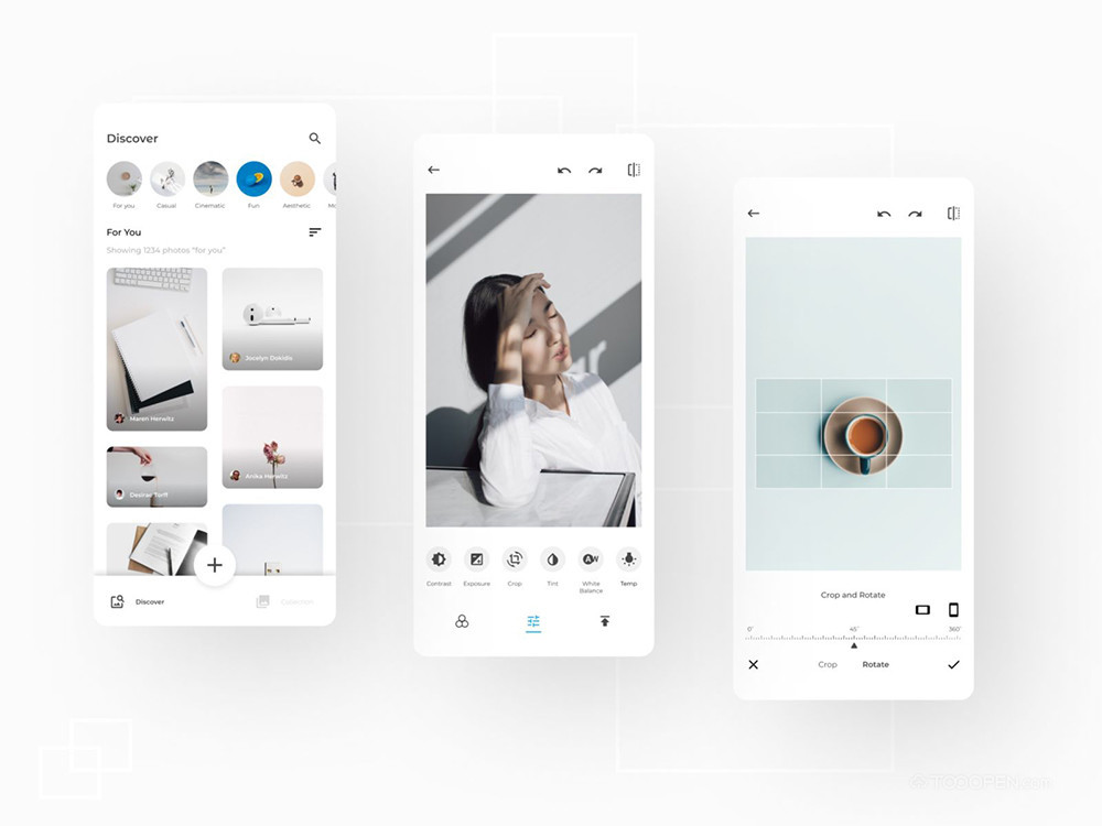 国外照片编辑APP界面设计样式大全-04