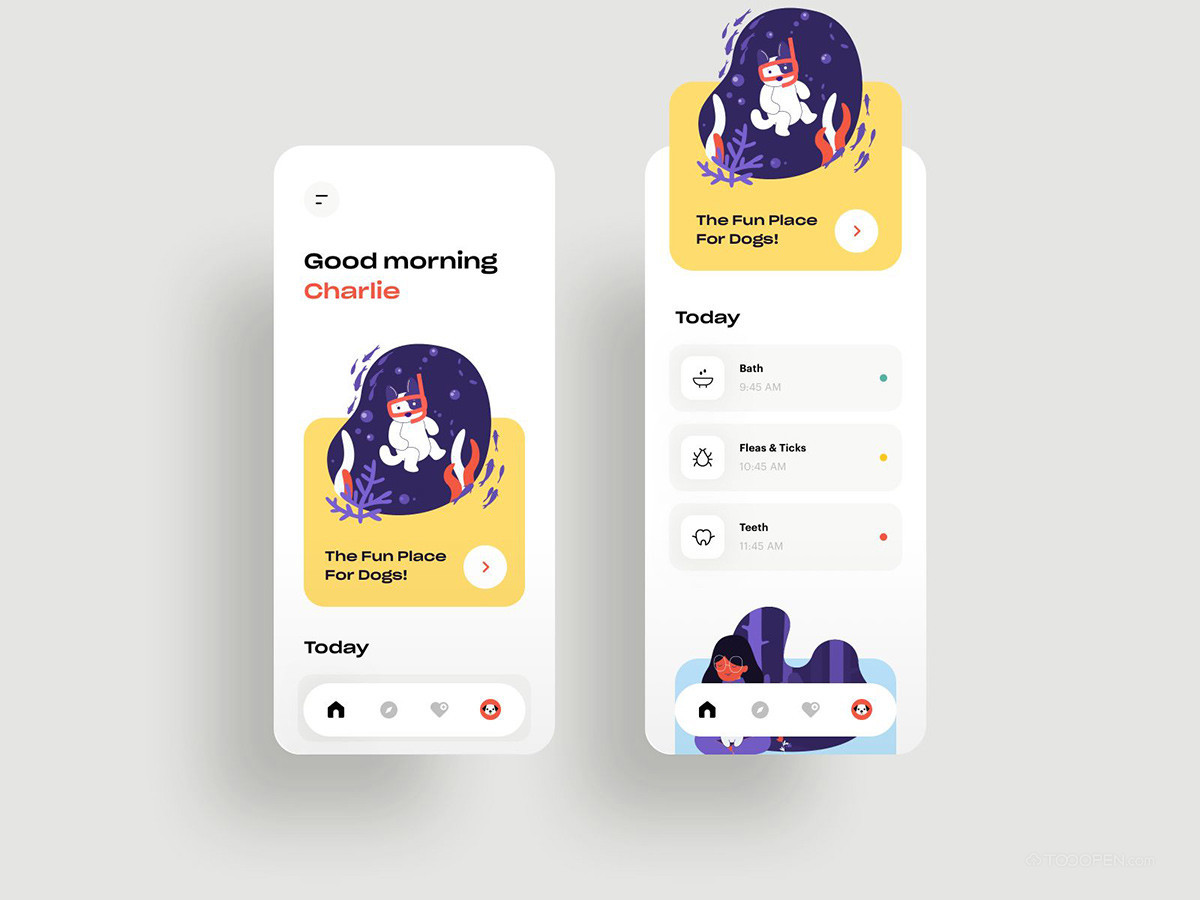 国外宠物医院APP界面设计案例大全-05