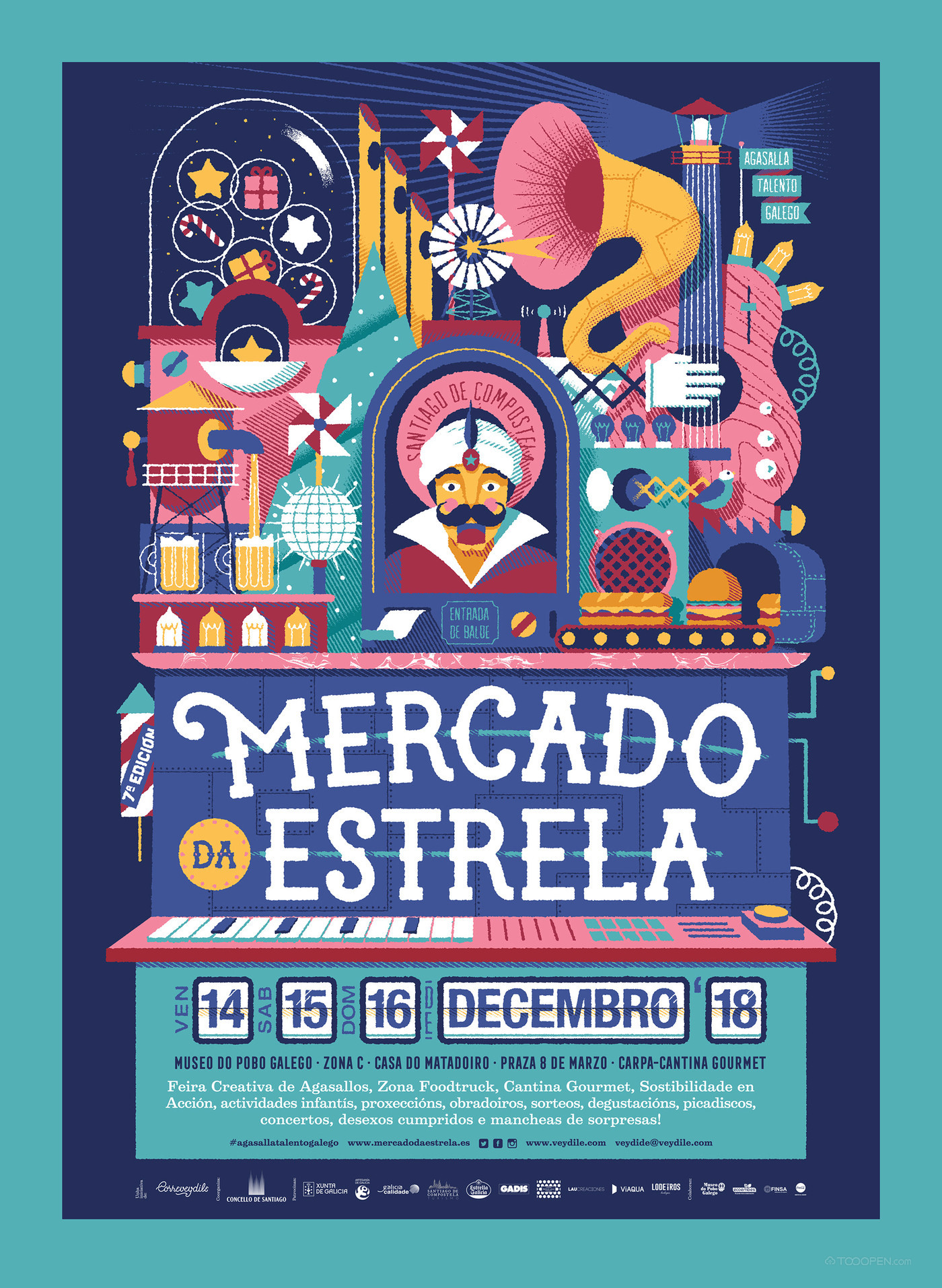 Mercado da Estrela音乐节海报设计作品欣赏-01