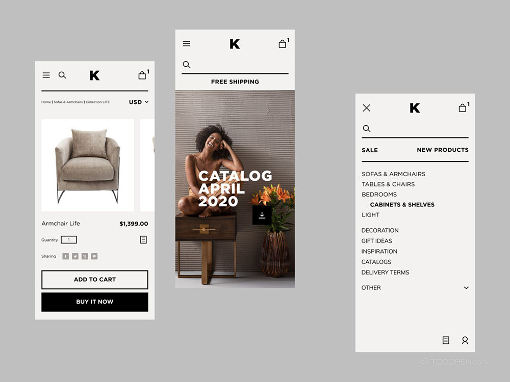国外家具在线商城APP界面设计案例大全-10