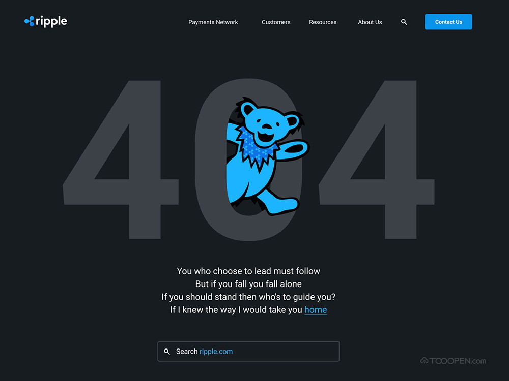 网站创意404页面设计欣赏-07