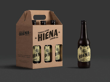 创意鬣狗动物形象啤酒包装设计欣赏