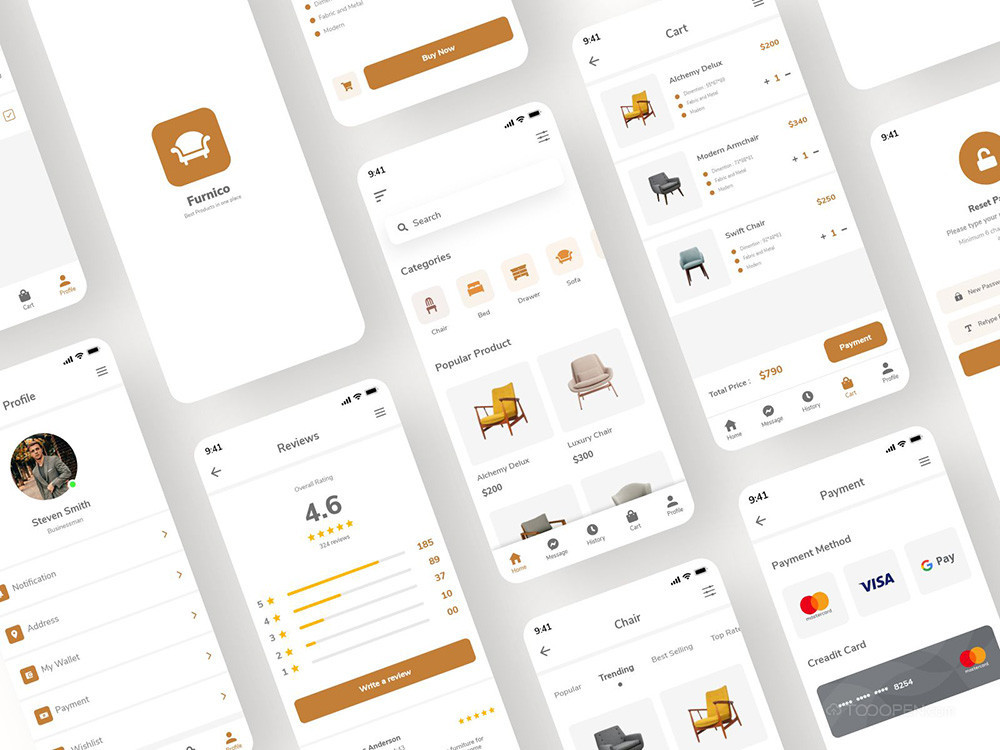 線上家具商城APP界面設(shè)計(jì)案例大全-12
