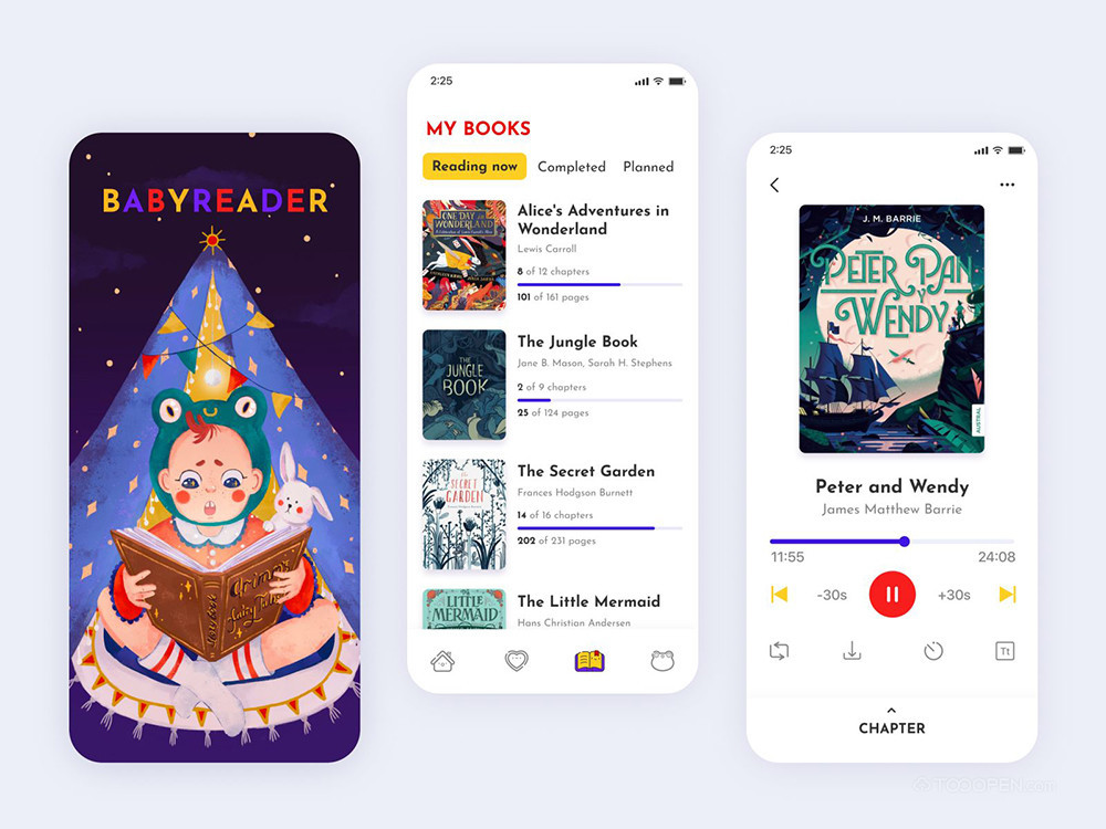 国外有声读物APP界面设计图片高清-12