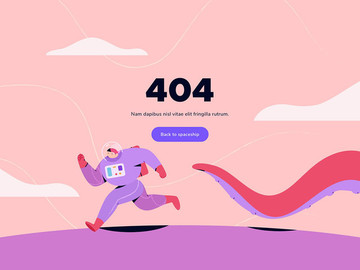 國外創意404頁面設計模板圖片大全