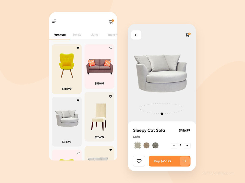 家具手机购物商城APP界面设计大全-01