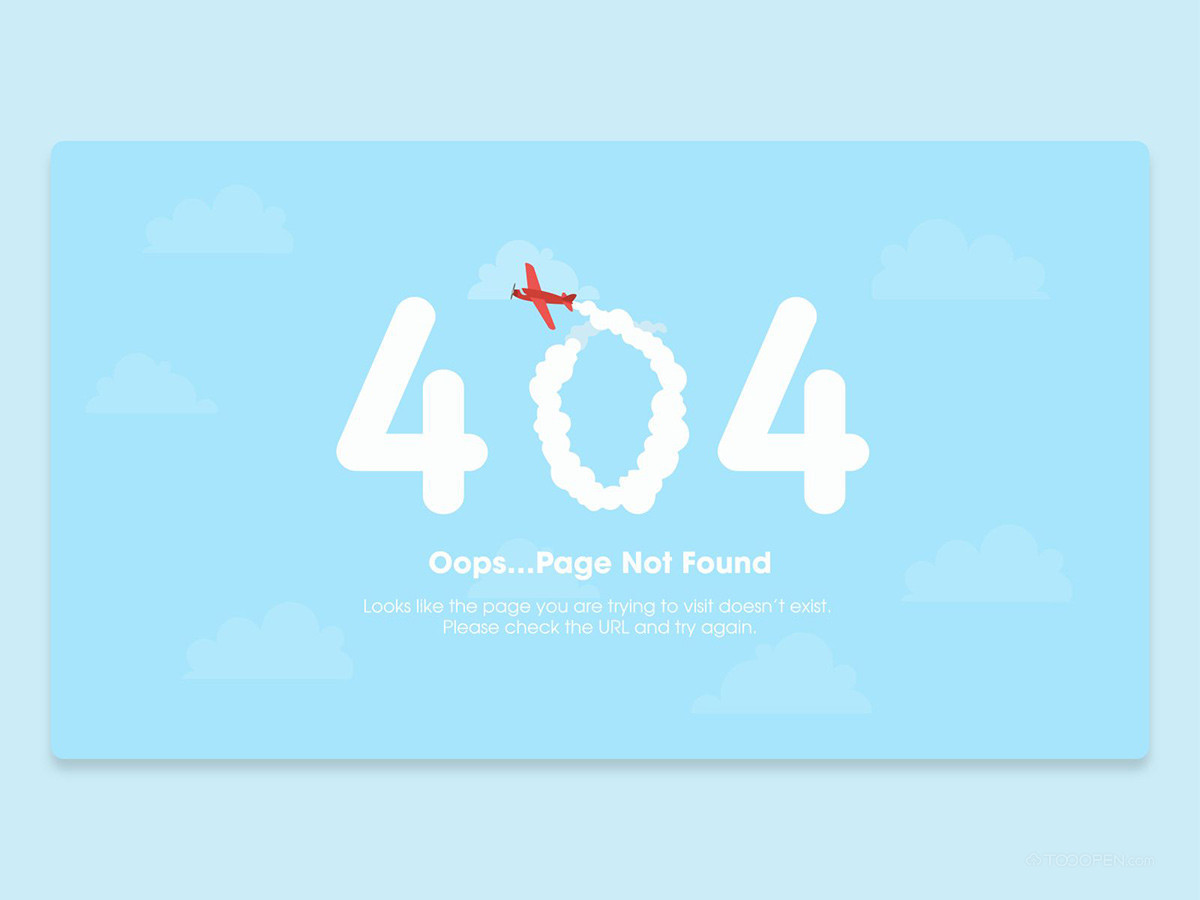 国外优秀404页面界面设计模板大全-02