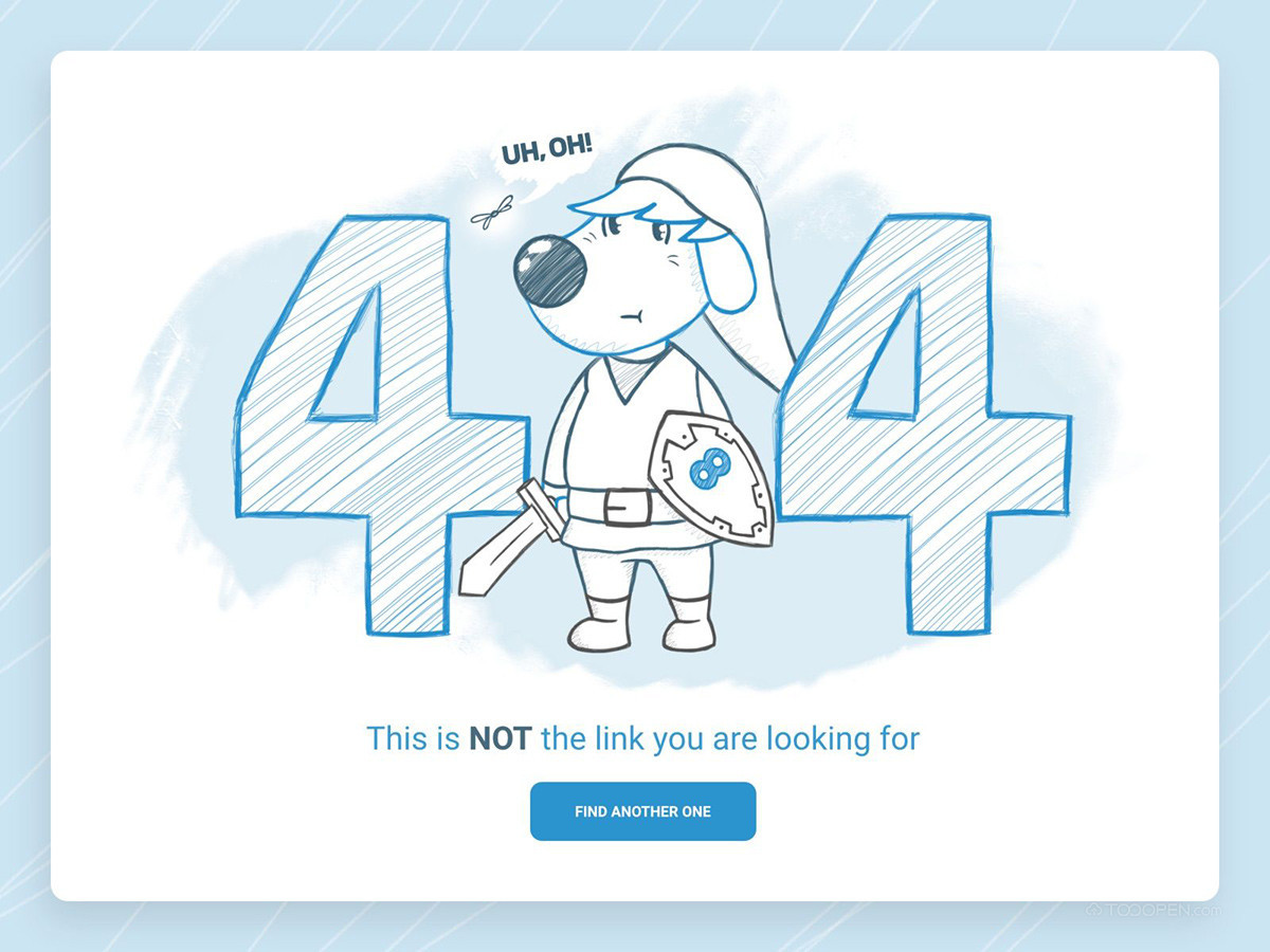 国外优秀404页面界面设计模板大全-04