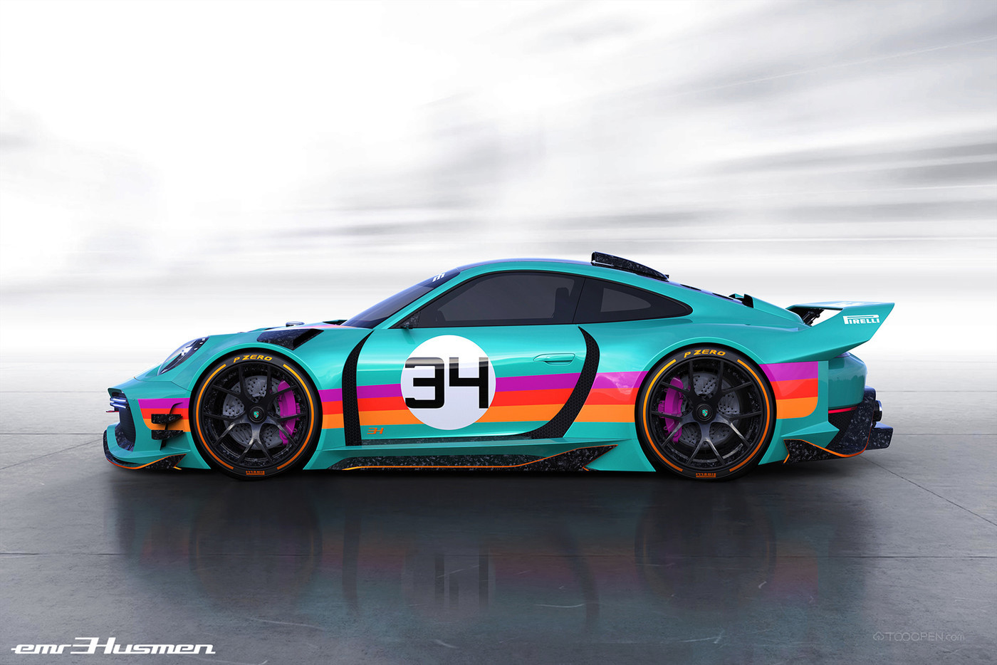 保时捷911 GT1 耐力赛车多涂装高清图片欣赏-02