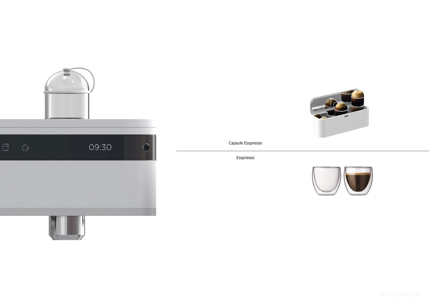 自制咖啡胶囊意式浓缩咖啡机产品设计欣赏-02