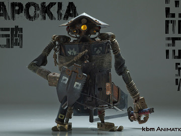 卡波基岛鲸波机器人模型手办玩具设计欣赏