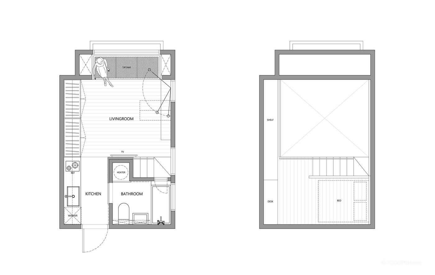 LOFT工业风格实木家居家装设计作品-01