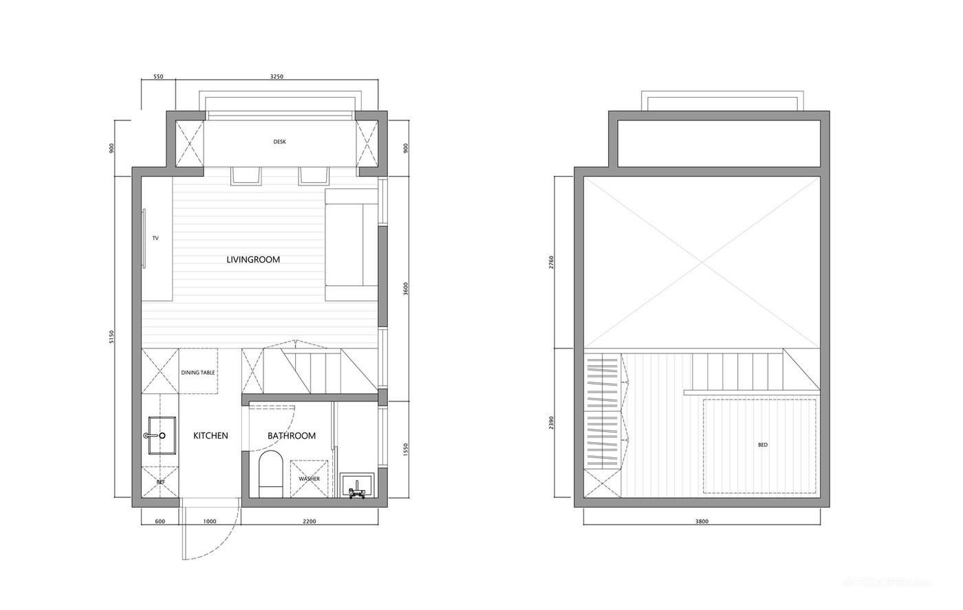 LOFT工业风格实木家居家装设计作品-02