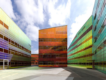 国外炫彩迷幻的办公大楼建筑设计图片