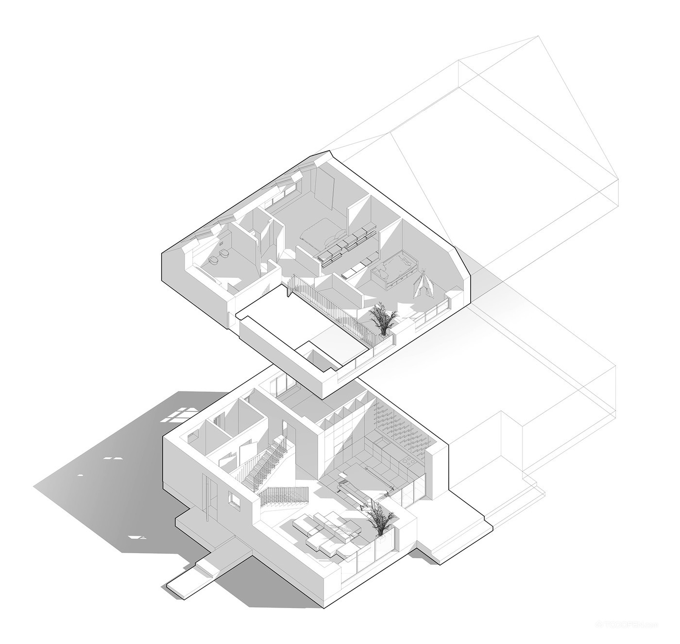 国外双层住宅建筑设计图片-05