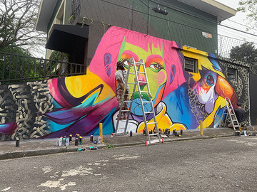 国外墙绘艺术家街头创作欣赏