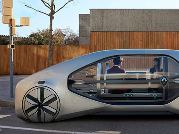 雷諾無人駕駛共享概念車工業設計欣賞
