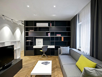 现代北欧风格二居室家装设计图片